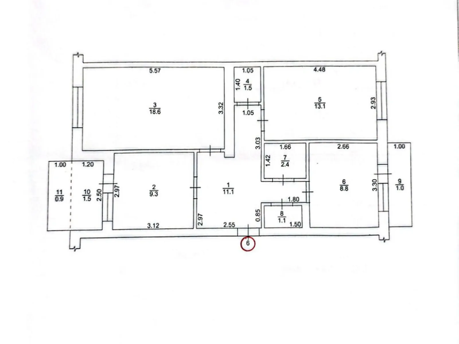 Продается 3-комнатная квартира 69.3 кв. м в Ужгороде, ул. Айвазовского, 25 - фото 1