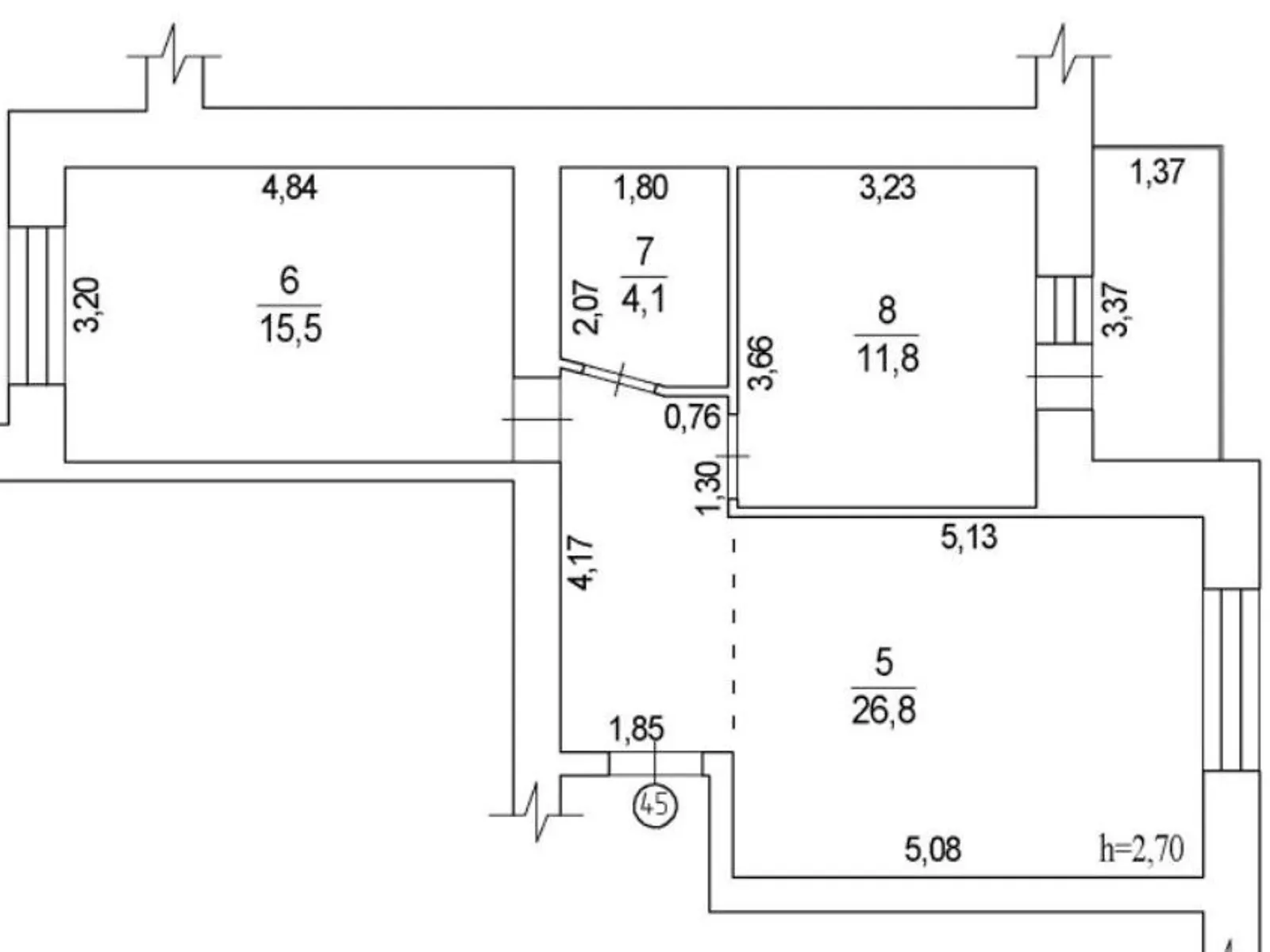 Продается 1-комнатная квартира 59.6 кв. м в Полтаве, ул. Джохара Дудаева(Никитченко), 3 - фото 1