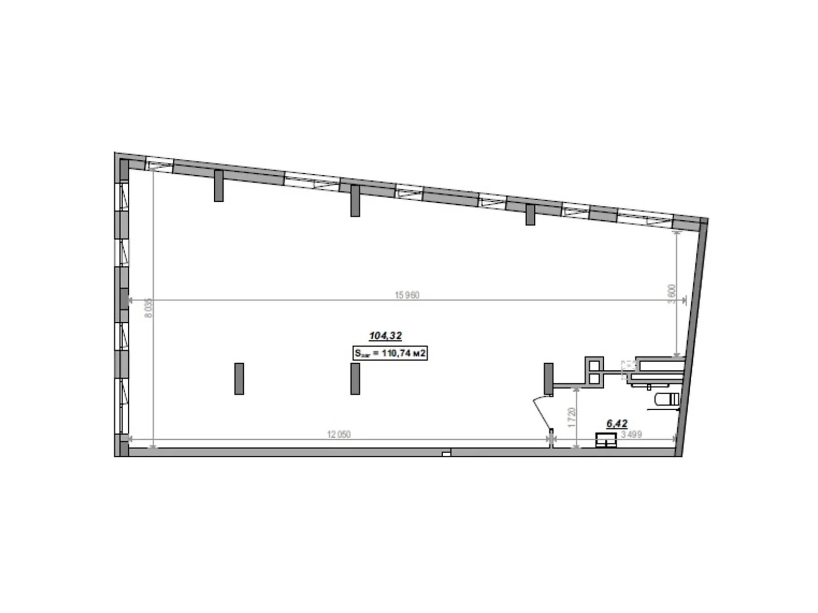 Продается 1-комнатная квартира 110.47 кв. м в Сокольниках, ул. Героев Крут - фото 1