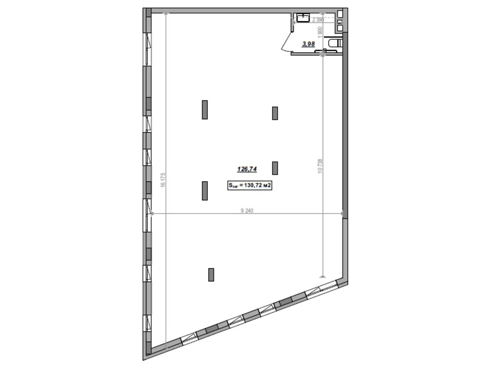 Продается 1-комнатная квартира 130.72 кв. м в Сокольниках, ул. Героев Крут - фото 1