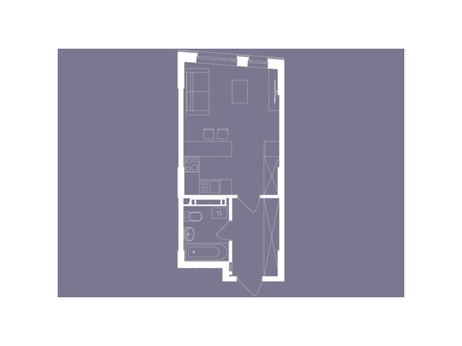 Продається 1-кімнатна квартира 28.2 кв. м у Києві, Столичне шосе, 1Б - фото 1