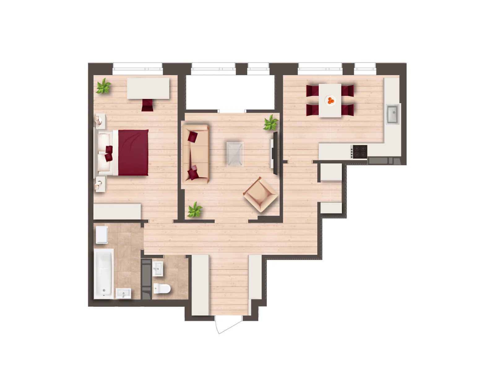 Продається 2-кімнатна квартира 65.9 кв. м у Києві, Столичне шосе, 1Б - фото 1