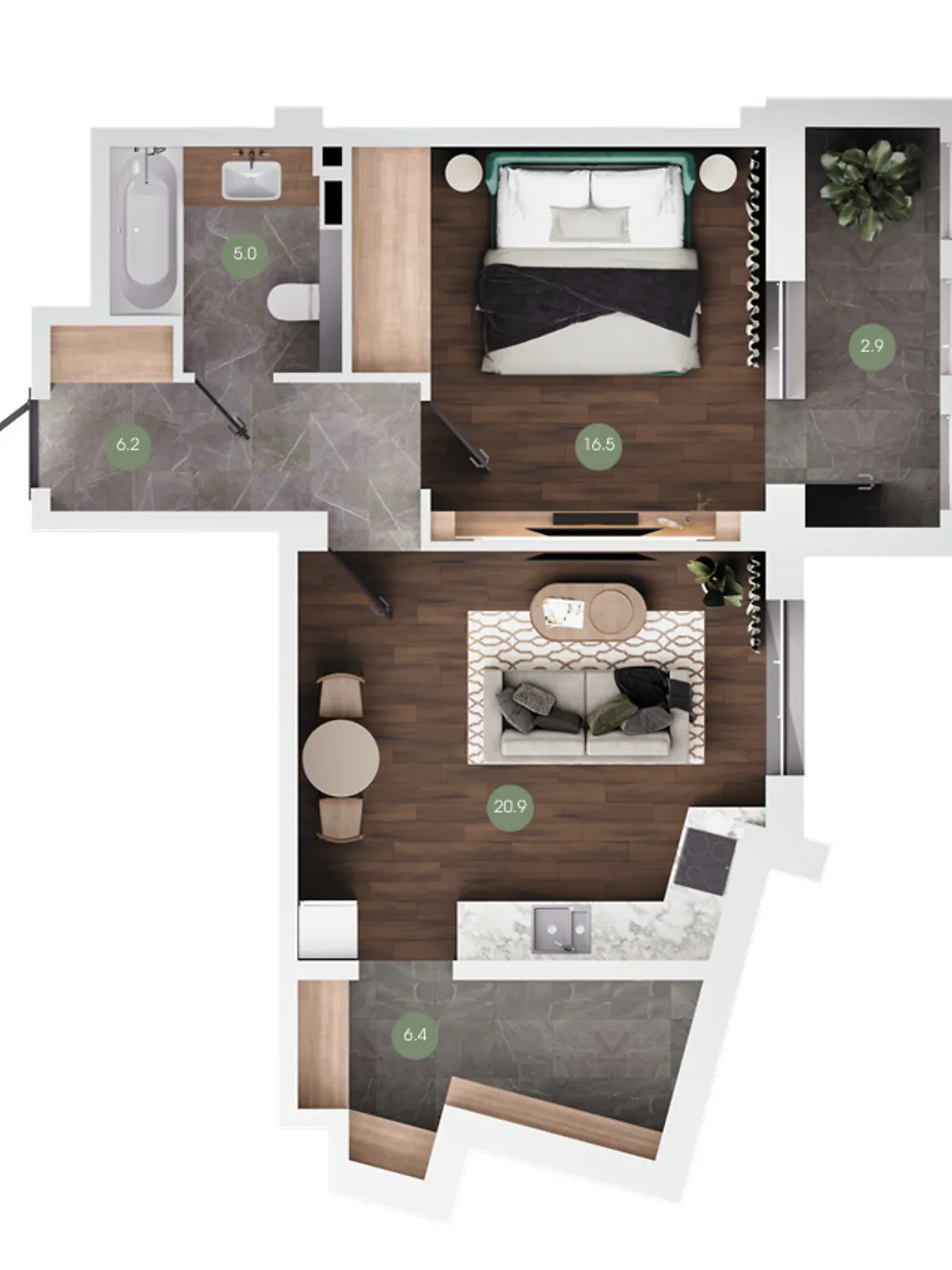 Продається 1-кімнатна квартира 57 кв. м у Одесі, цена: 42180 $ - фото 1