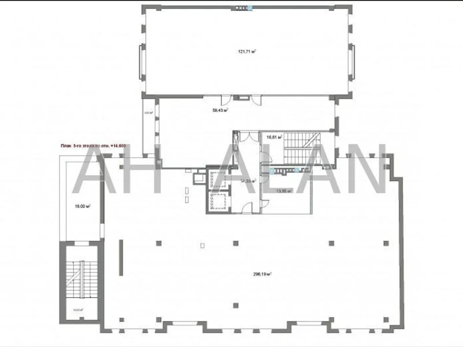 Сдается в аренду офис 520 кв. м в бизнес-центре, цена: 13000 $ - фото 1