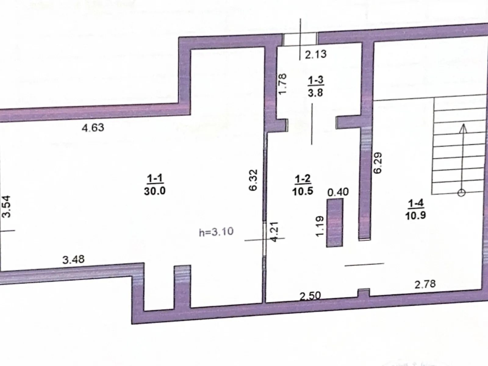 Продается помещения свободного назначения 55.8 кв. м в 3-этажном здании, цена: 55800 $ - фото 1