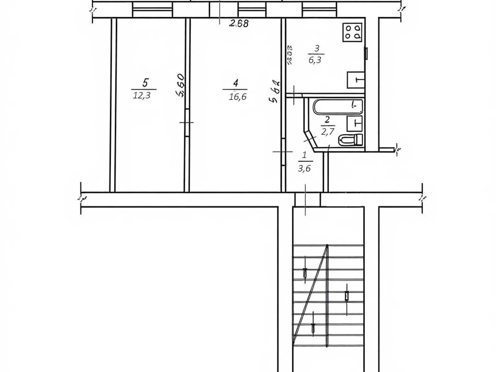 Продається 2-кімнатна квартира 45 кв. м у Дніпрі, просп. Яворницького Дмитра, 2 - фото 1