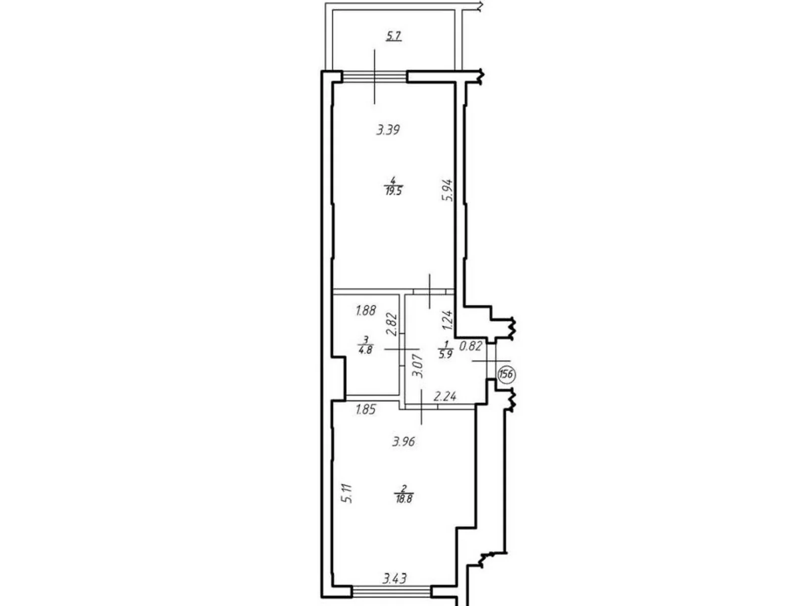 Продается 1-комнатная квартира 54.7 кв. м в Львове, ул. Под Голоском - фото 1