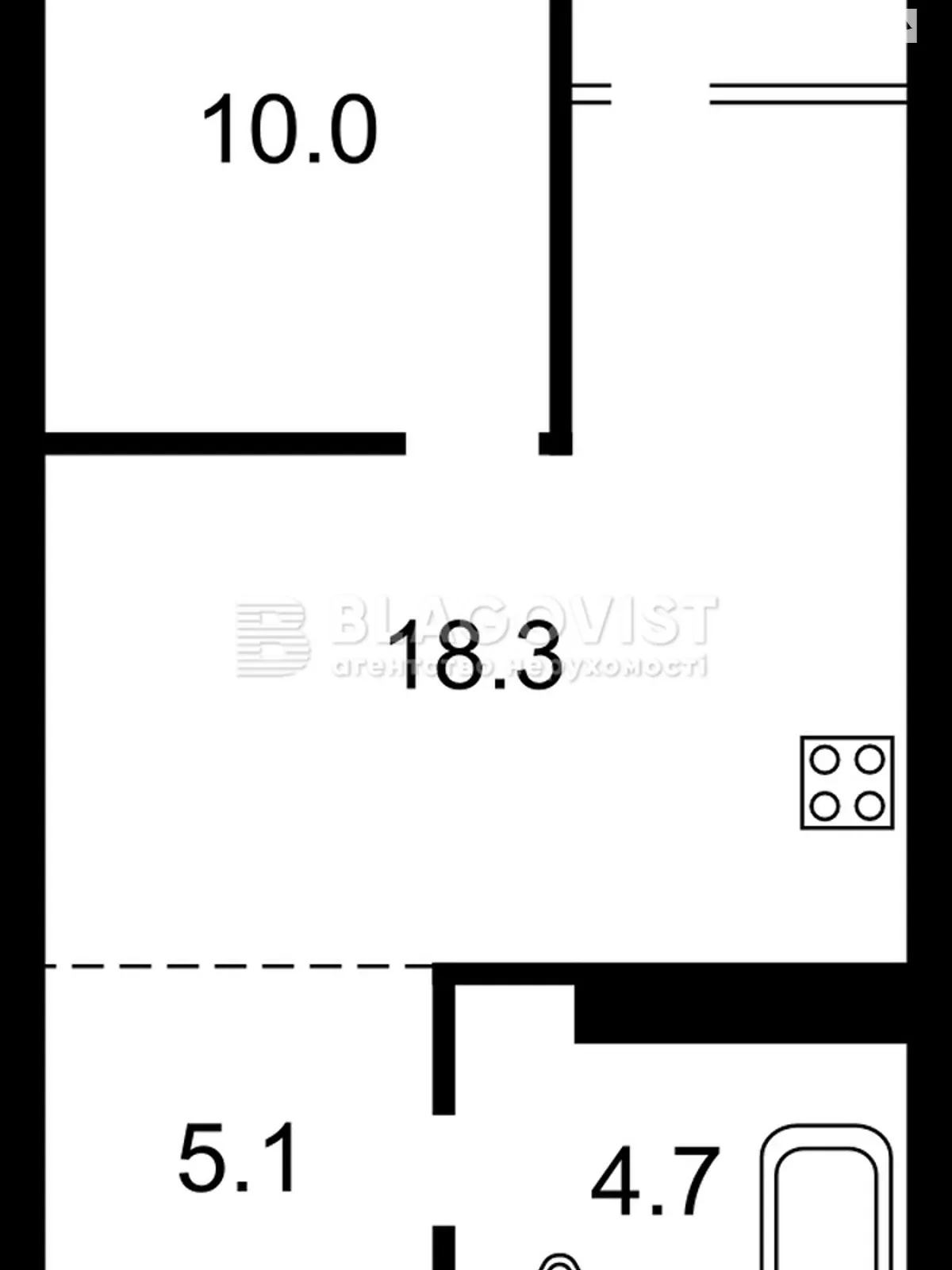 Продается 1-комнатная квартира 41 кв. м в Киеве, ул. Ивана Выговского(Маршала Гречко), 42 - фото 1