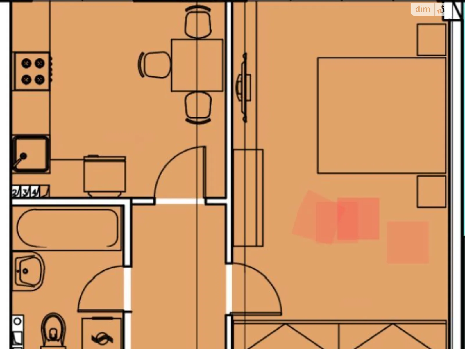 Продается 1-комнатная квартира 39 кв. м в Одессе, ул. Академика Сахарова, 11 - фото 1