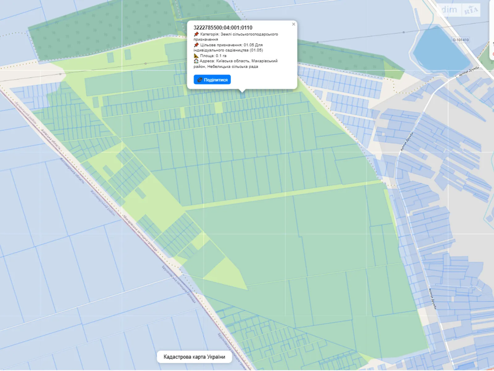 Продається земельна ділянка 10 соток у Київській області, цена: 1000 $ - фото 1