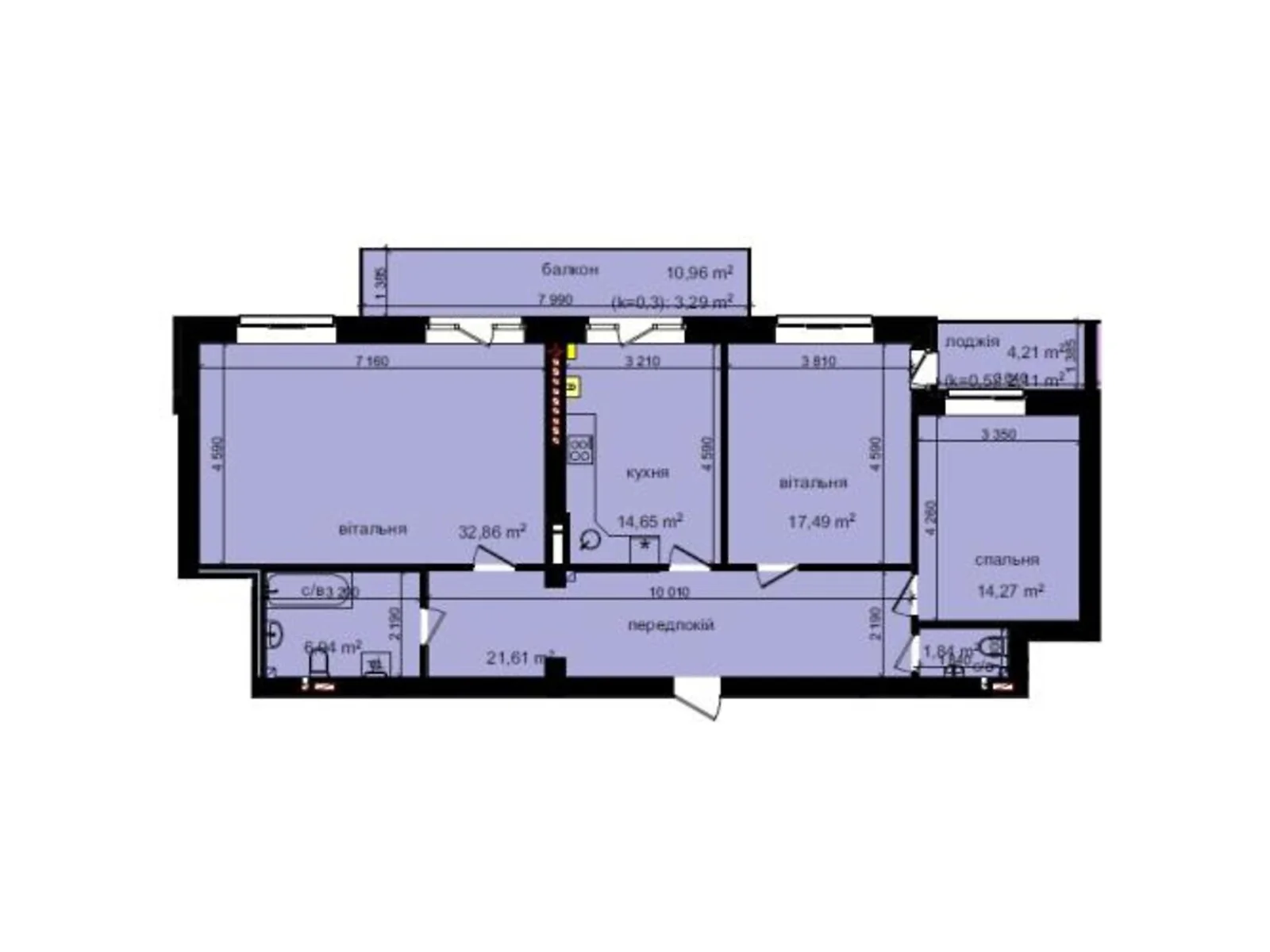 Продается 3-комнатная квартира 115.06 кв. м в Киеве, ул. Метрологическая, 42 - фото 1