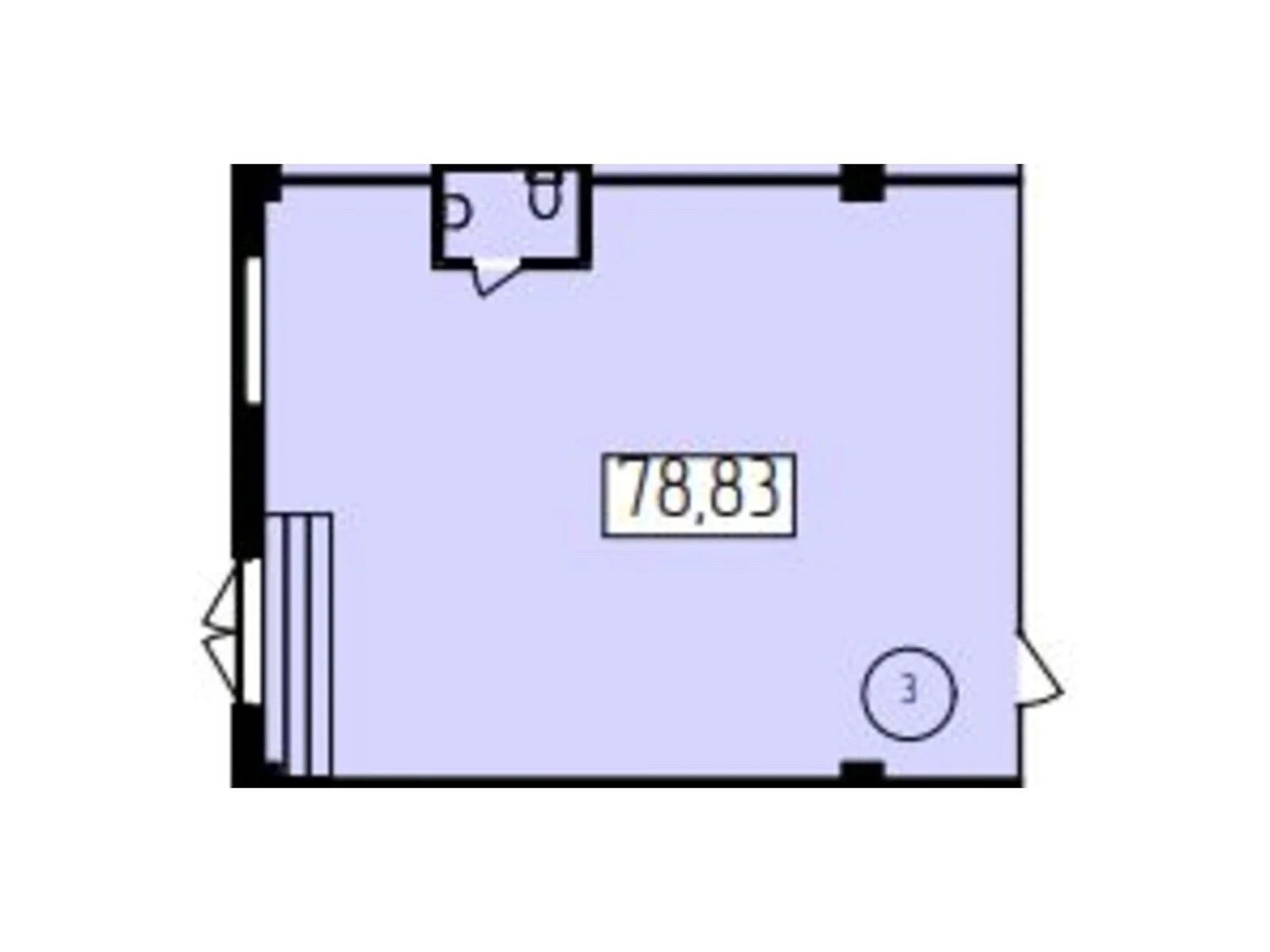 Продается офис 78.83 кв. м в бизнес-центре, цена: 59122 $ - фото 1