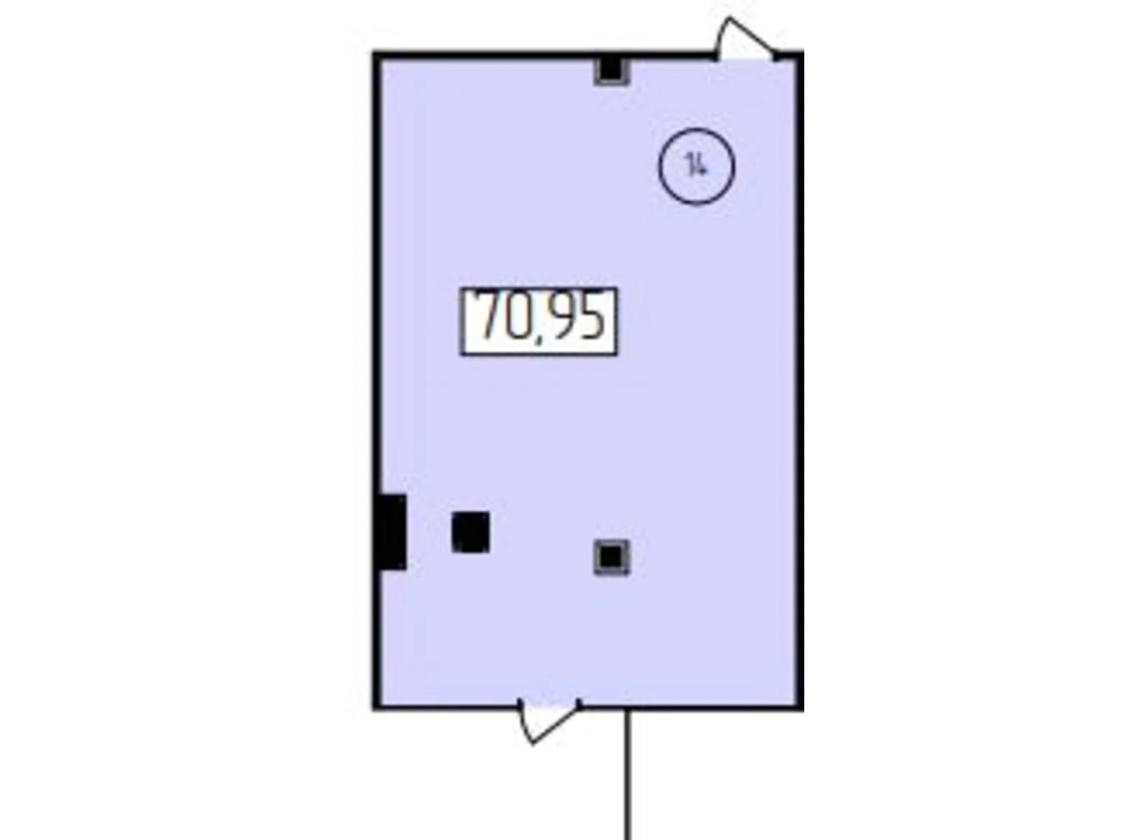 Продается офис 70.95 кв. м в бизнес-центре, цена: 42570 $ - фото 1