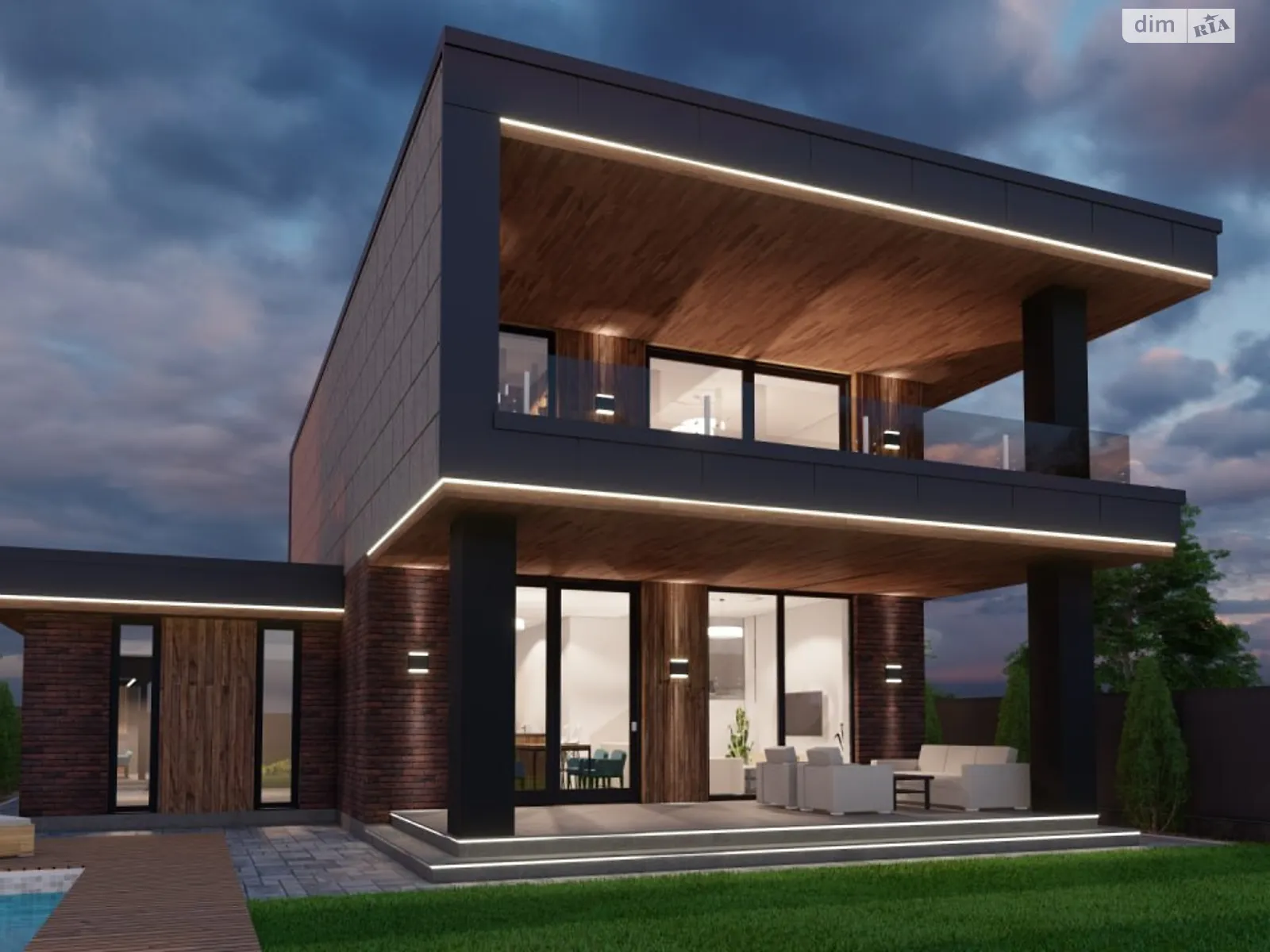 Продается дом на 2 этажа 200 кв. м с камином, цена: 250000 $ - фото 1