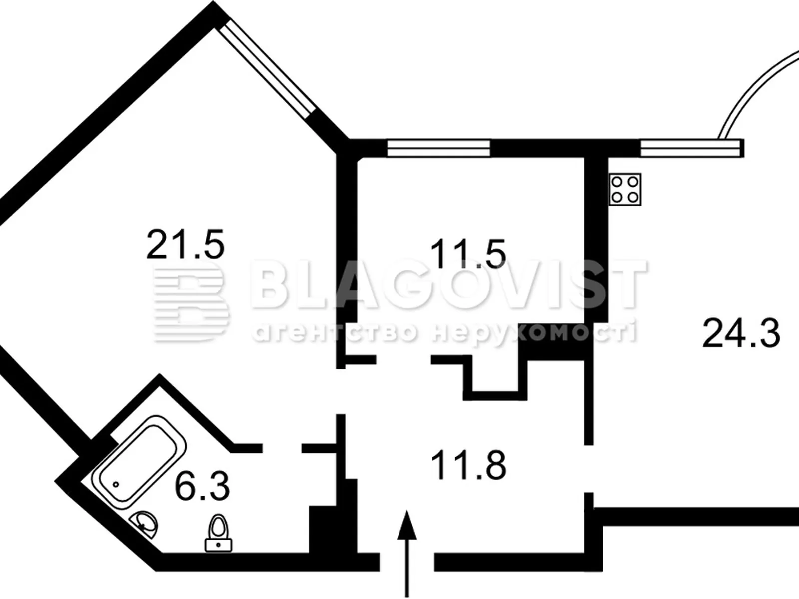Продается 2-комнатная квартира 76 кв. м в Киеве, ул. Василия Симоненко, 5А - фото 1
