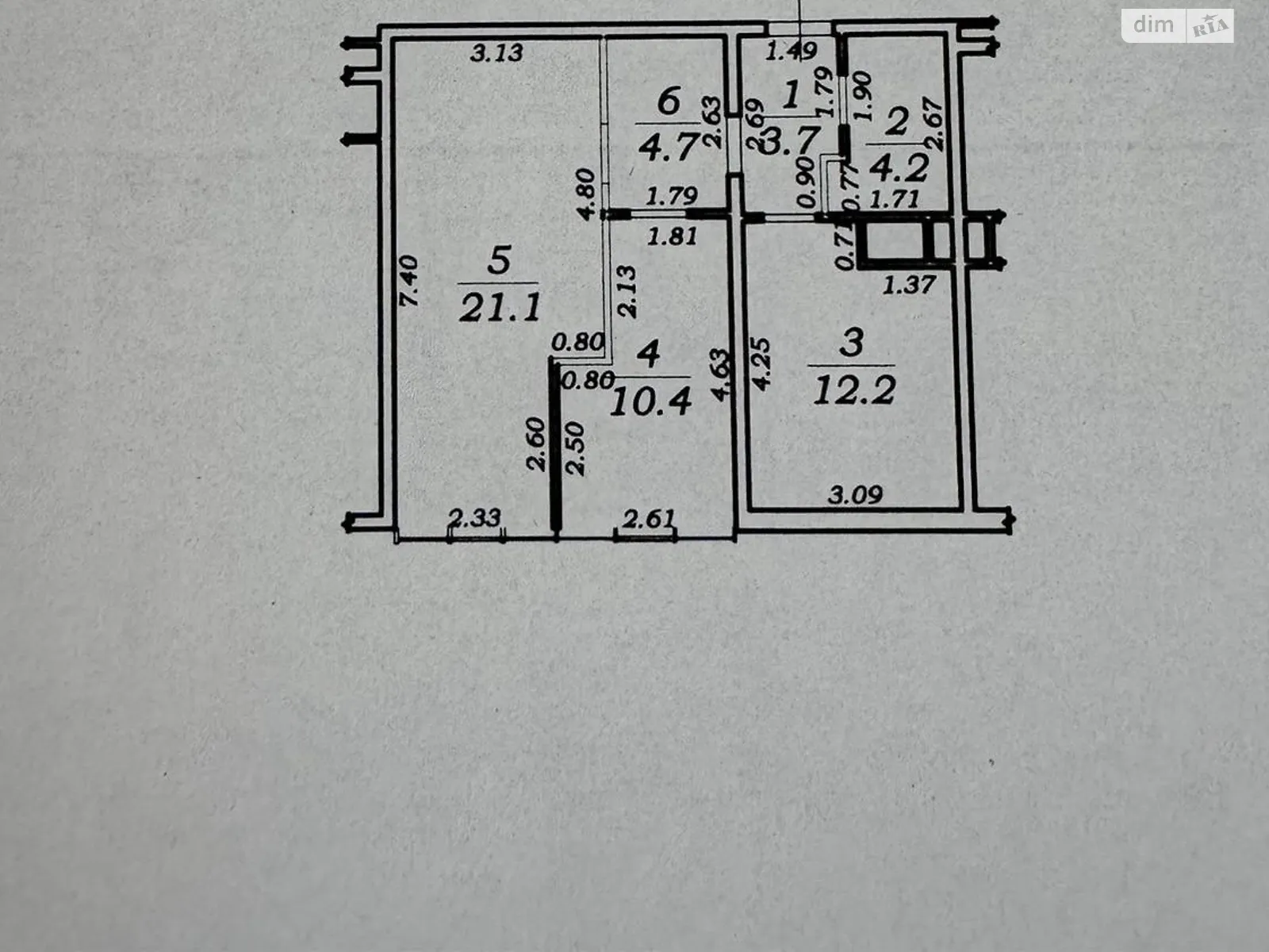 Продається 2-кімнатна квартира 57 кв. м у Лиманці, вул. Перлинна, 4 - фото 1