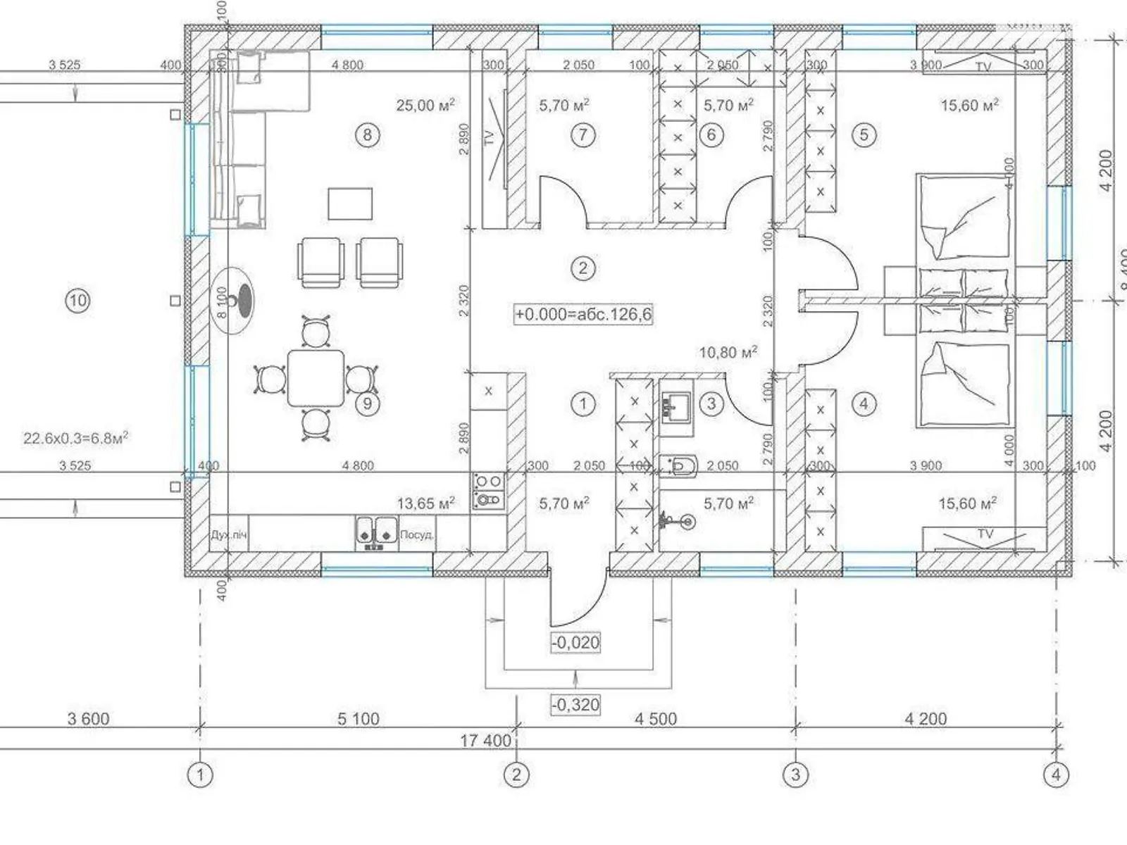Продается одноэтажный дом 115 кв. м с подвалом, цена: 148000 $ - фото 1