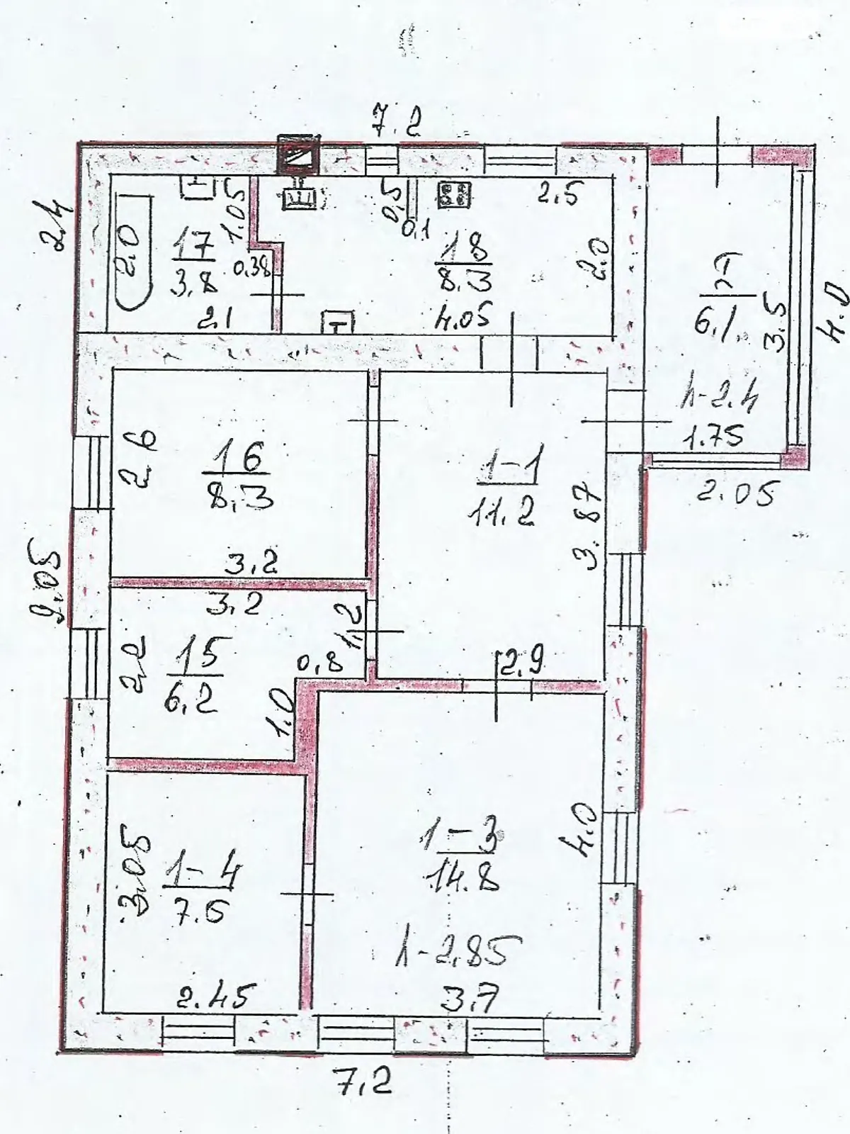 Продается одноэтажный дом 66.2 кв. м с балконом, цена: 14800 $ - фото 1