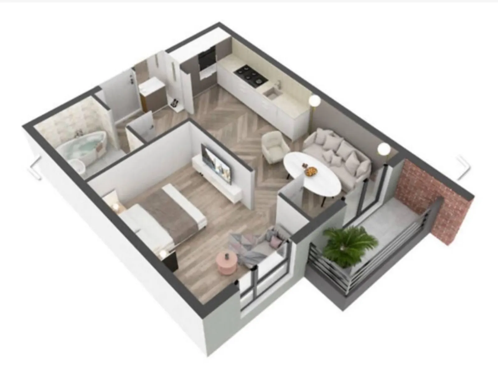 Продается 1-комнатная квартира 37 кв. м в Ужгороде, ул. Тлехаса, 19 корпус 4 - фото 1