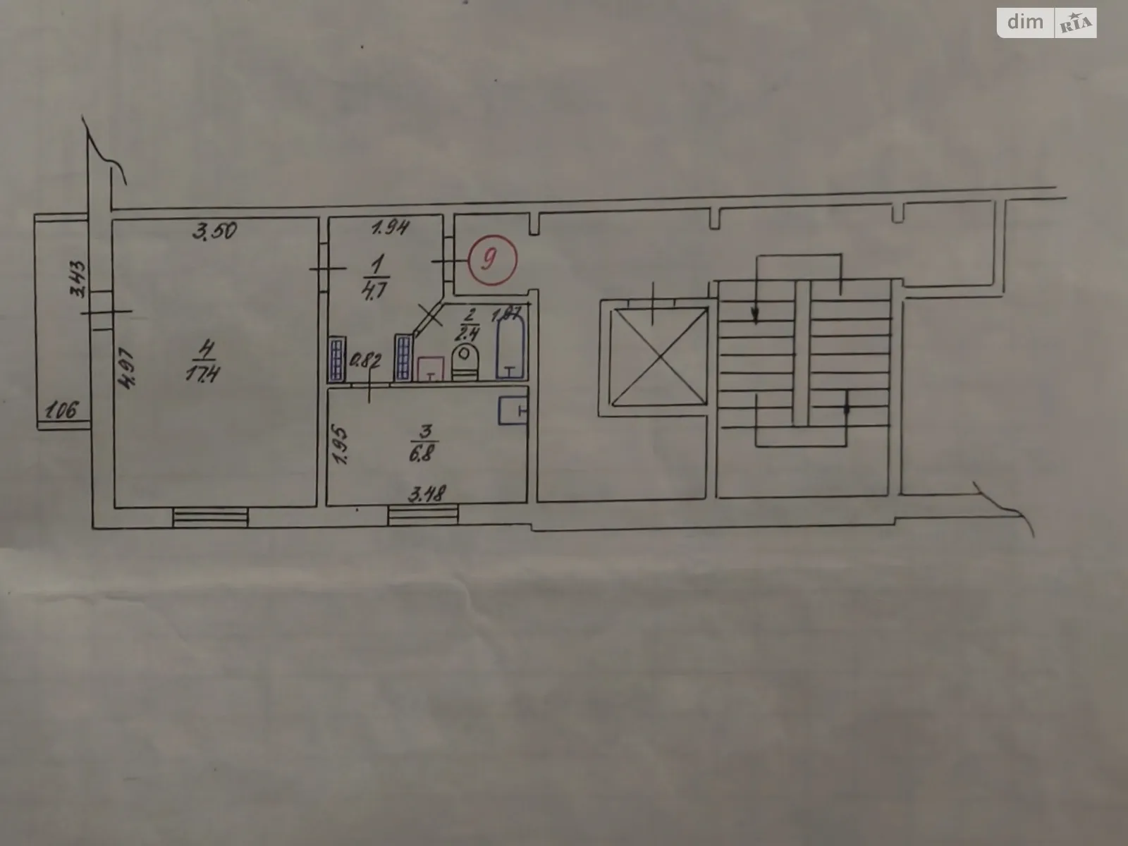 Продается 1-комнатная квартира 33.1 кв. м в Нетешине, ул. Шевченко, 6 - фото 1