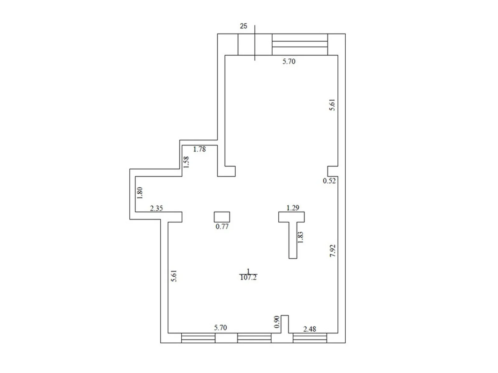 Продается офис 107.2 кв. м в бизнес-центре, цена: 250000 $ - фото 1