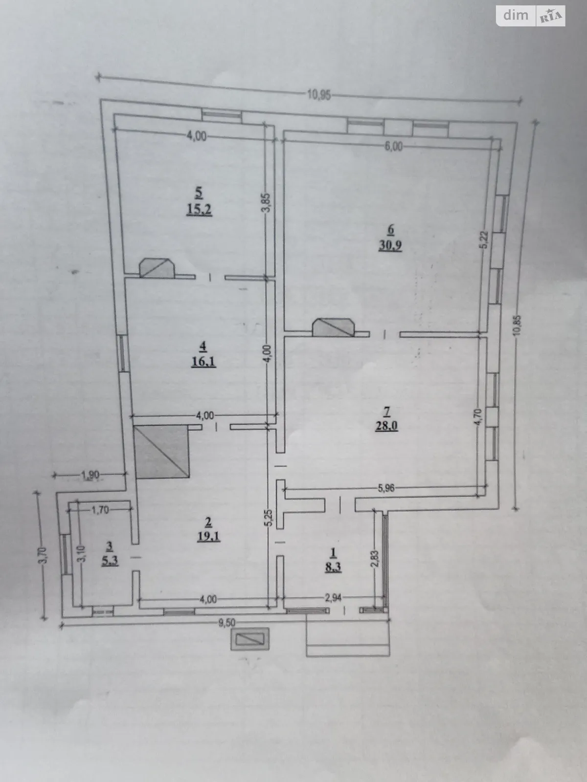 Продается одноэтажный дом 122.9 кв. м с гаражом, цена: 25000 $ - фото 1
