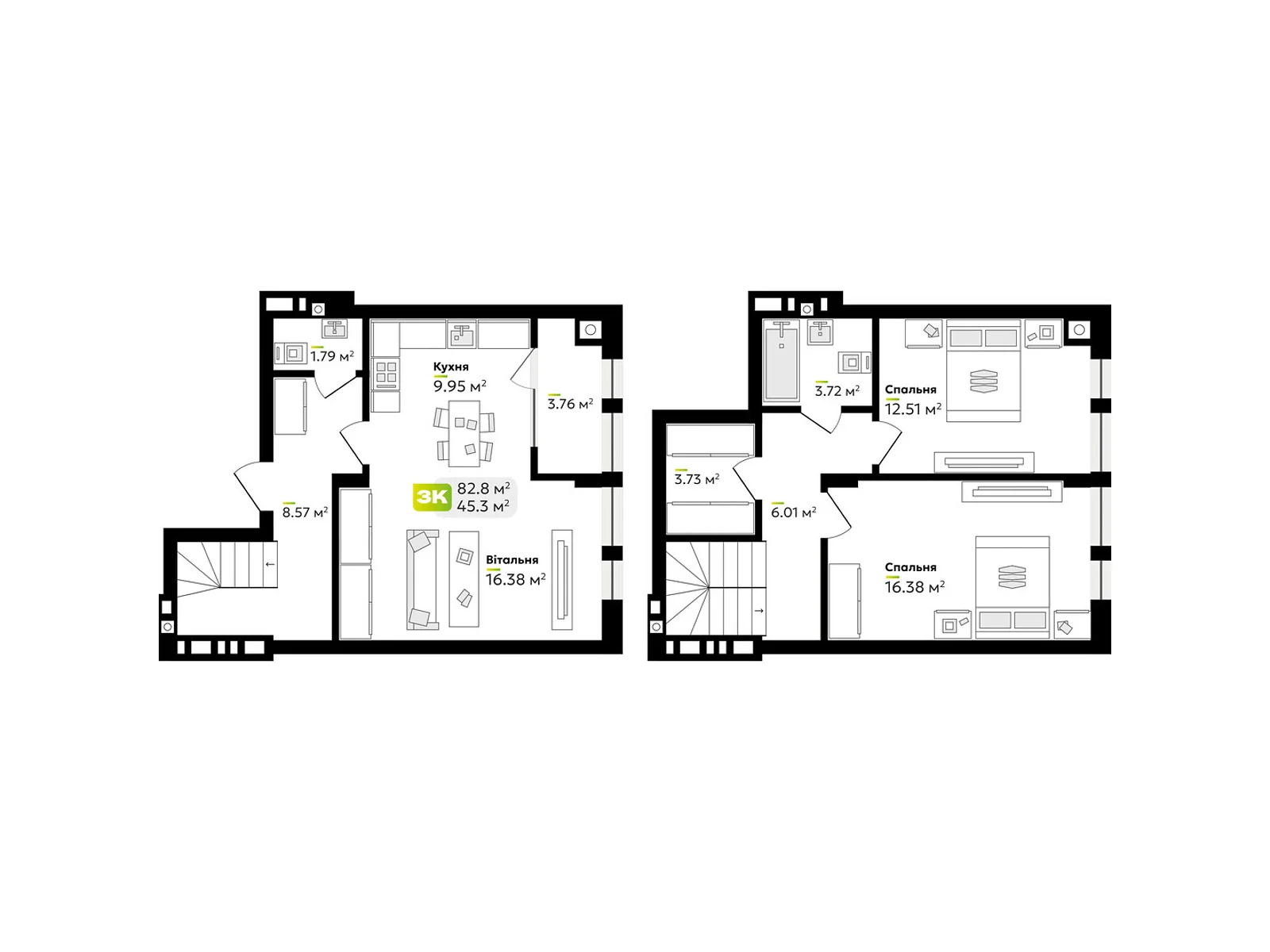 Продается 2-комнатная квартира 82.8 кв. м в Львове, ул. Венгерская, 12 - фото 1