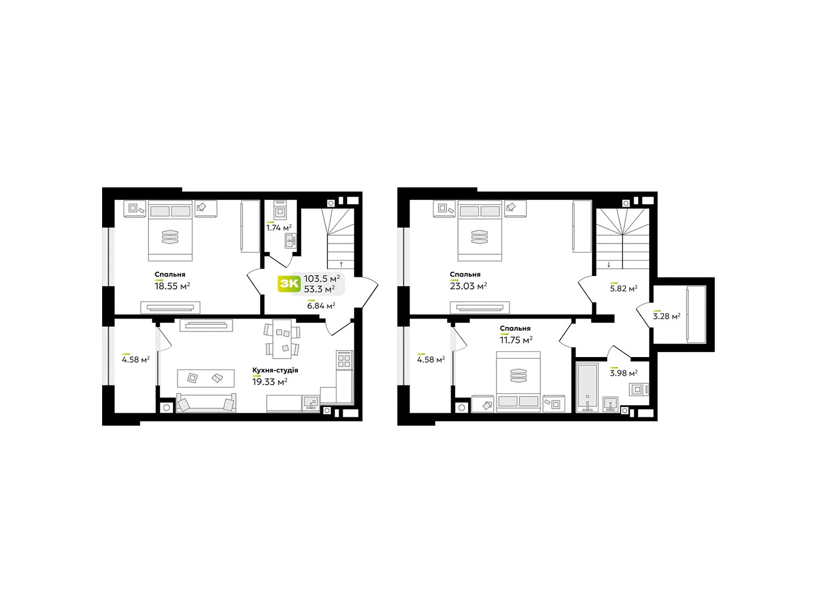 Продается 3-комнатная квартира 103.5 кв. м в Львове, ул. Венгерская, 12 - фото 1