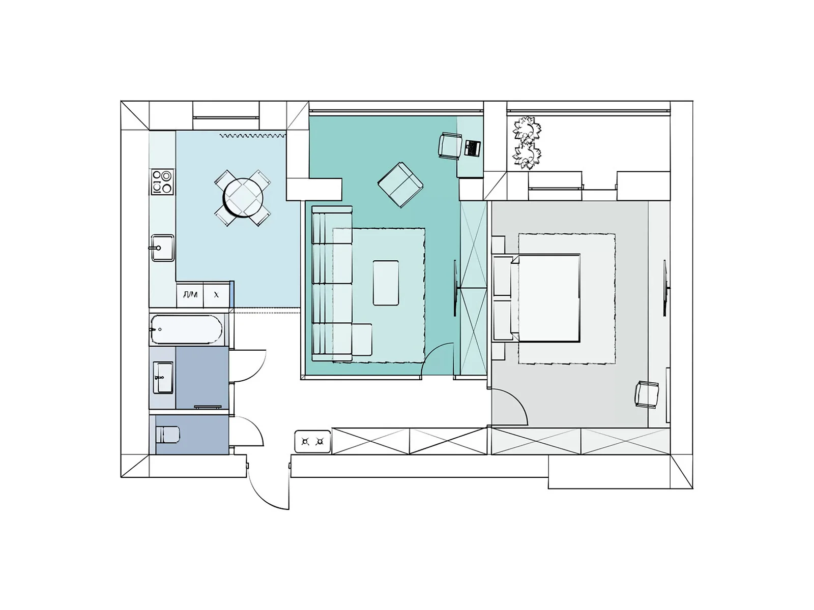 Продается 2-комнатная квартира 81.9 кв. м в Липинах, цена: 75421 $ - фото 1