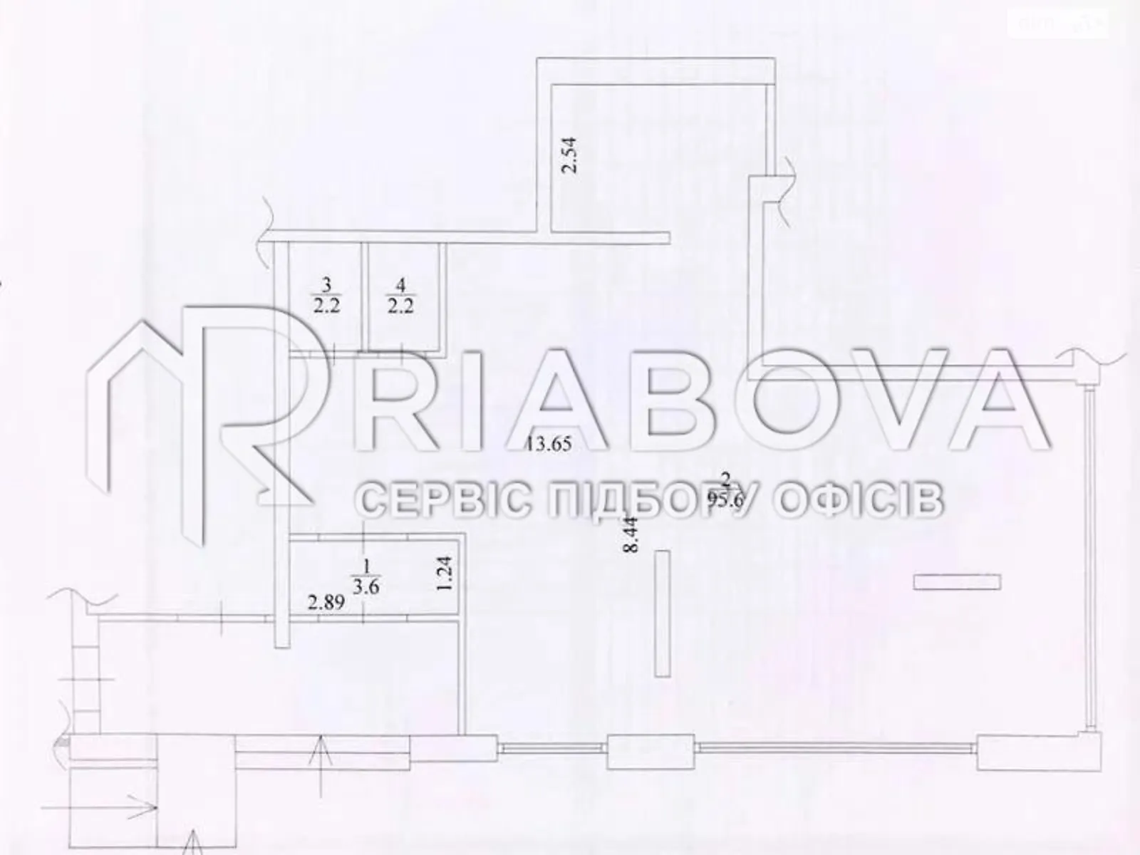 Сдается в аренду помещения свободного назначения 103 кв. м в 24-этажном здании, цена: 3600 $ - фото 1