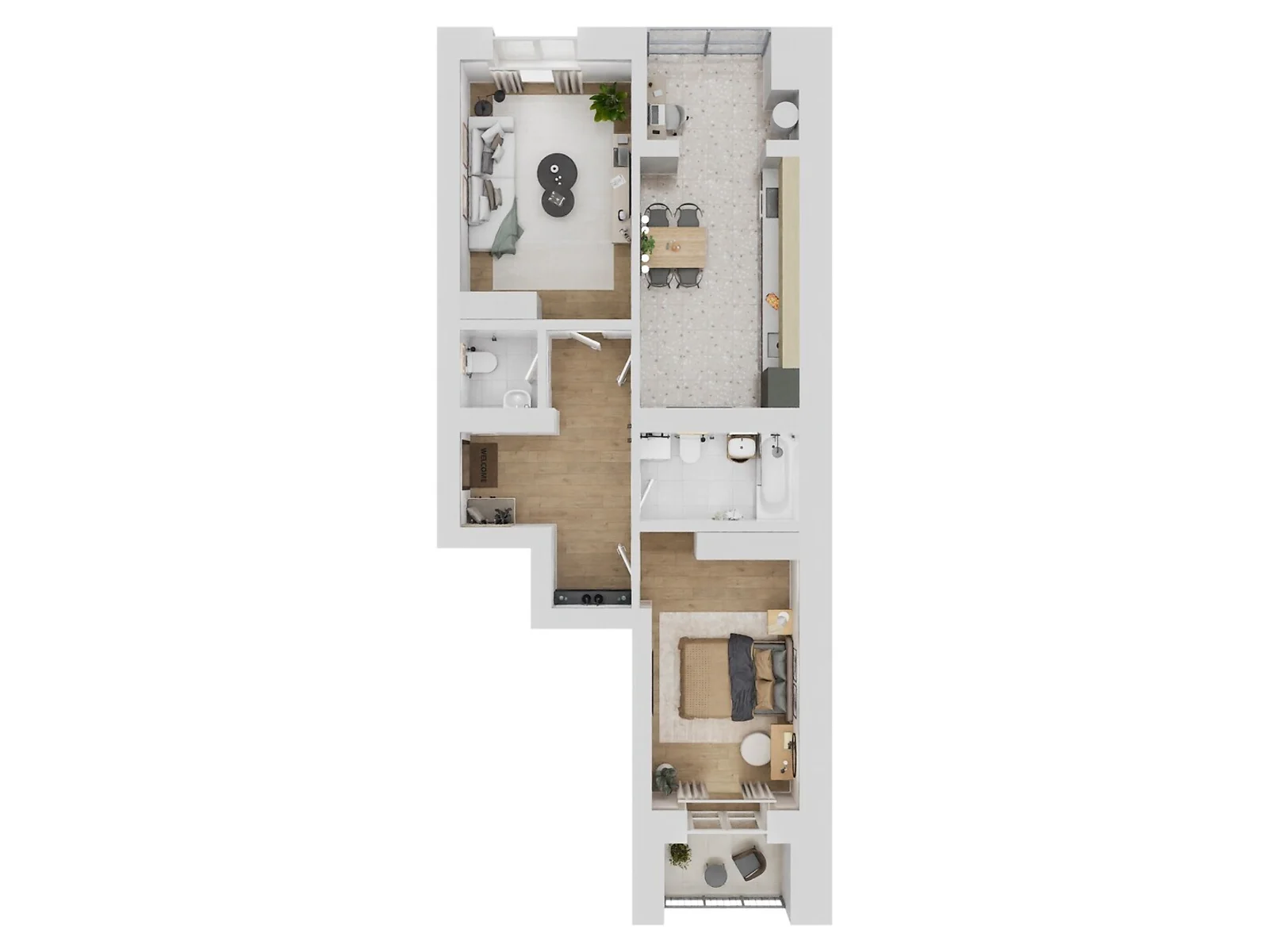 Продается 2-комнатная квартира 67.66 кв. м в Каменце-Подольском, ул. Ивана Выговского(Матросова), 4/6 - фото 1