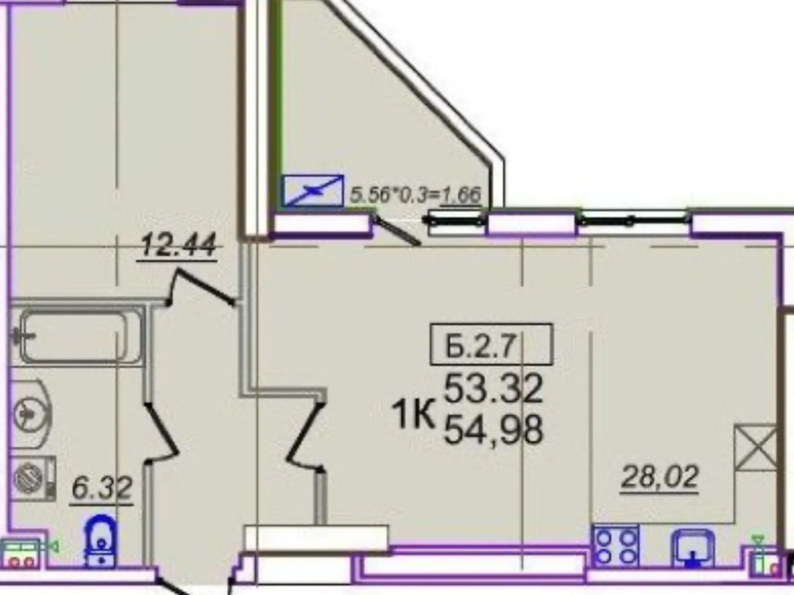 Продается 1-комнатная квартира 55 кв. м в Одессе, ул. Генуэзская, 1Е - фото 1