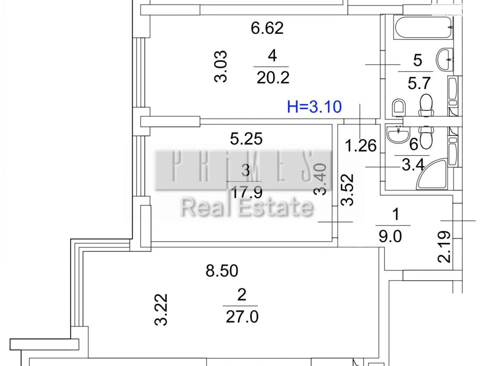 Продается 2-комнатная квартира 83.2 кв. м в Киеве, ул. Зверинецкая, 70А - фото 1