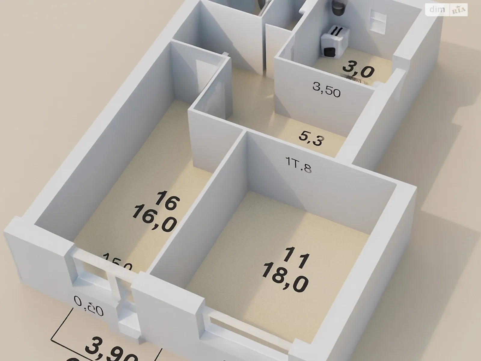 Продается 3-комнатная квартира 51.1 кв. м в Николаеве, просп. Центральный, 8Б - фото 1