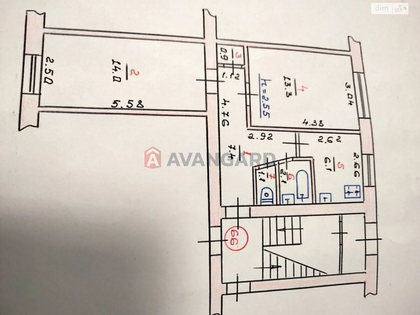 Продается 2-комнатная квартира 44 кв. м в Хмельницком, ул. Романа Шухевича(Курчатова), 13 - фото 1