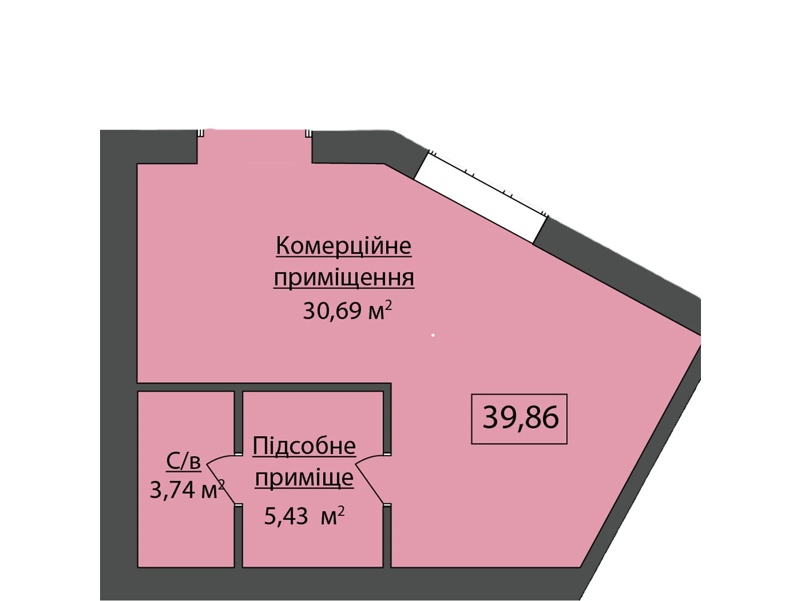 Продается офис 39.86 кв. м в бизнес-центре, цена: 75734 $ - фото 1