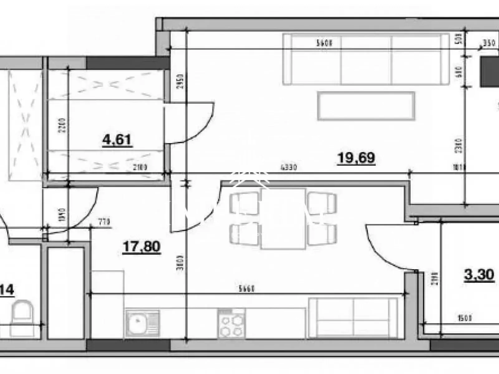 Продается 1-комнатная квартира 33 кв. м в Киеве, ул. Андрея Верхогляда(Драгомирова), 30 - фото 1