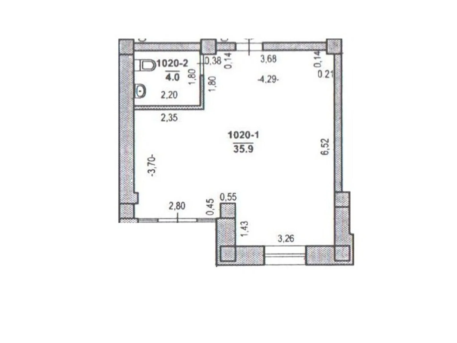Продается офис 39.9 кв. м в бизнес-центре, цена: 107730 $ - фото 1