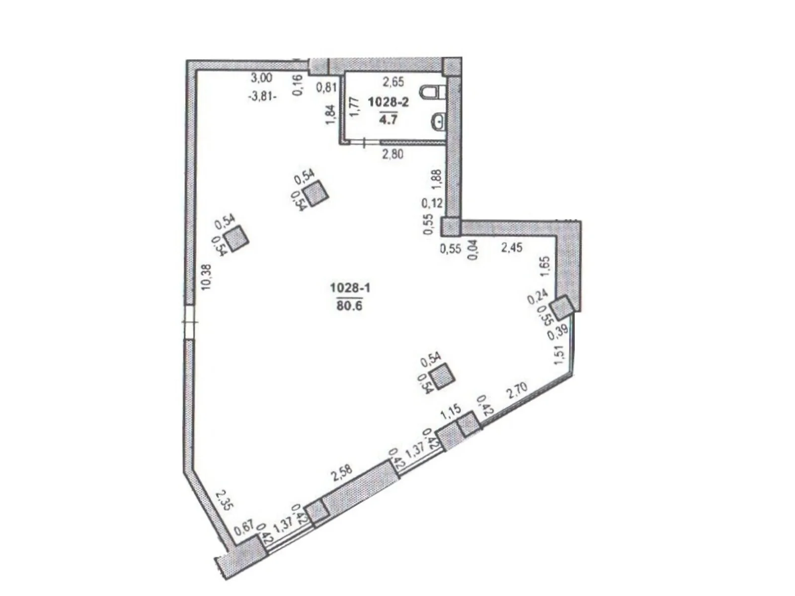Продается офис 85.3 кв. м в бизнес-центре, цена: 230310 $ - фото 1