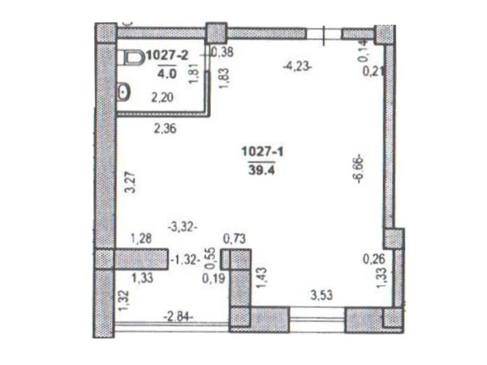 Продается офис 43.4 кв. м в бизнес-центре, цена: 60760 $ - фото 1