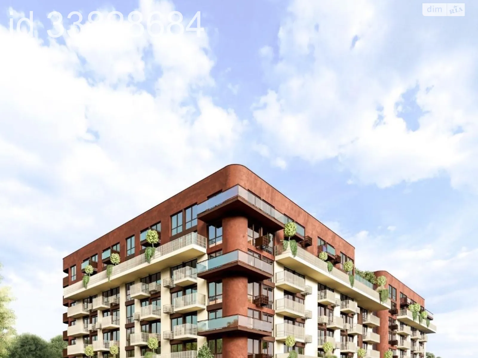 Продается 2-комнатная квартира 61.86 кв. м в Минае, пер. Парковый, 3А - фото 1