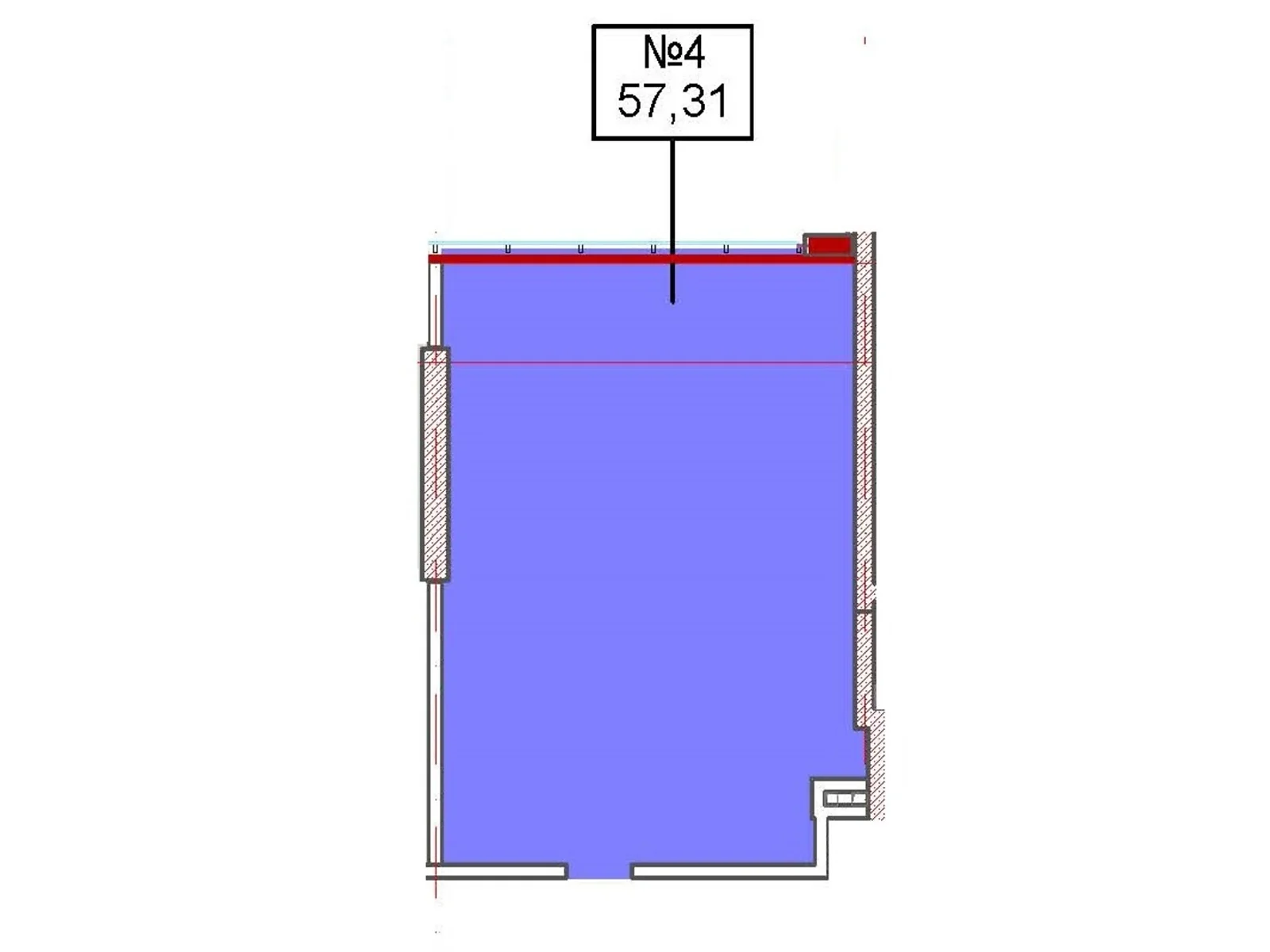 Продается офис 60.43 кв. м в бизнес-центре, цена: 90645 $ - фото 1