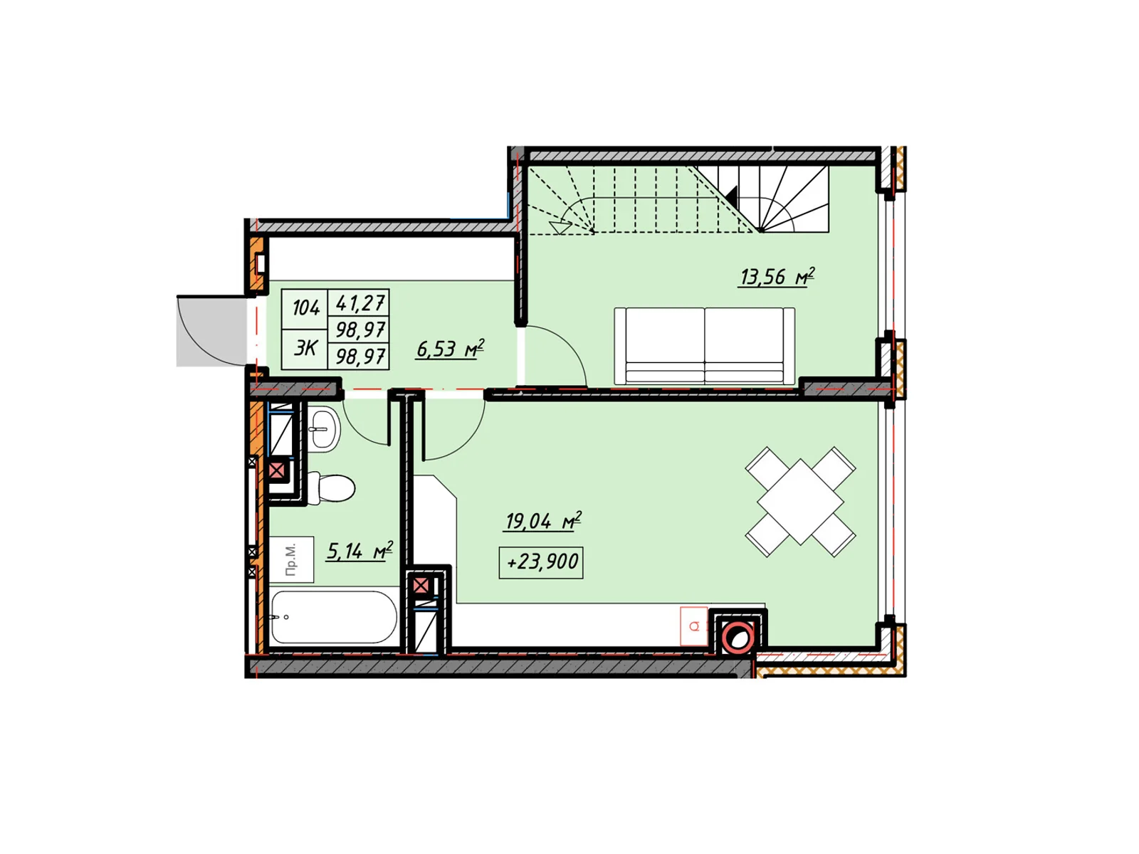 Продается 1-комнатная квартира 98.05 кв. м в Ивано-Франковске, Калушское шоссе, 15 - фото 1