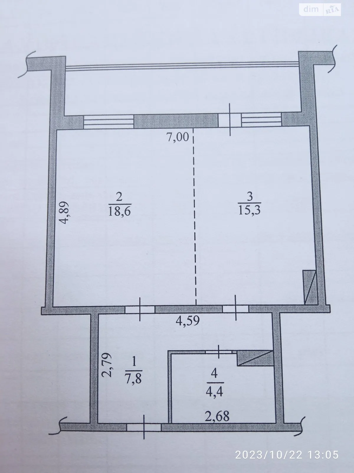 Продается 1-комнатная квартира 54.9 кв. м в Чабанах, Одесское шоссе, 16 - фото 1