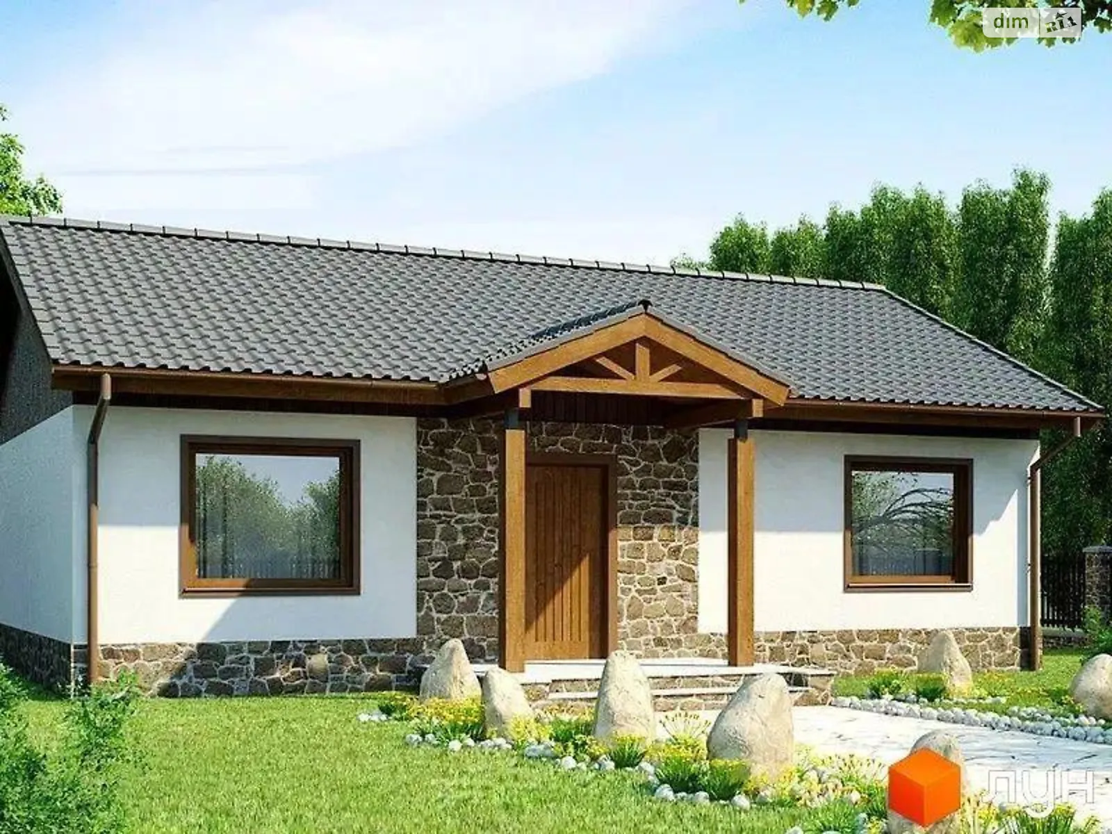 Продається одноповерховий будинок 54 кв. м з банею/сауною, цена: 40000 $ - фото 1