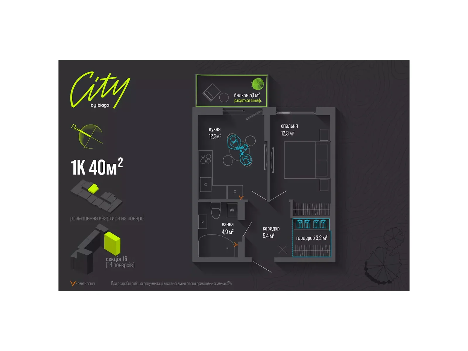 ул. Национальной Гвардии, 16 Коновальца Чорновола Ивано-Франковск ЖК City, цена: 41366 $ - фото 1