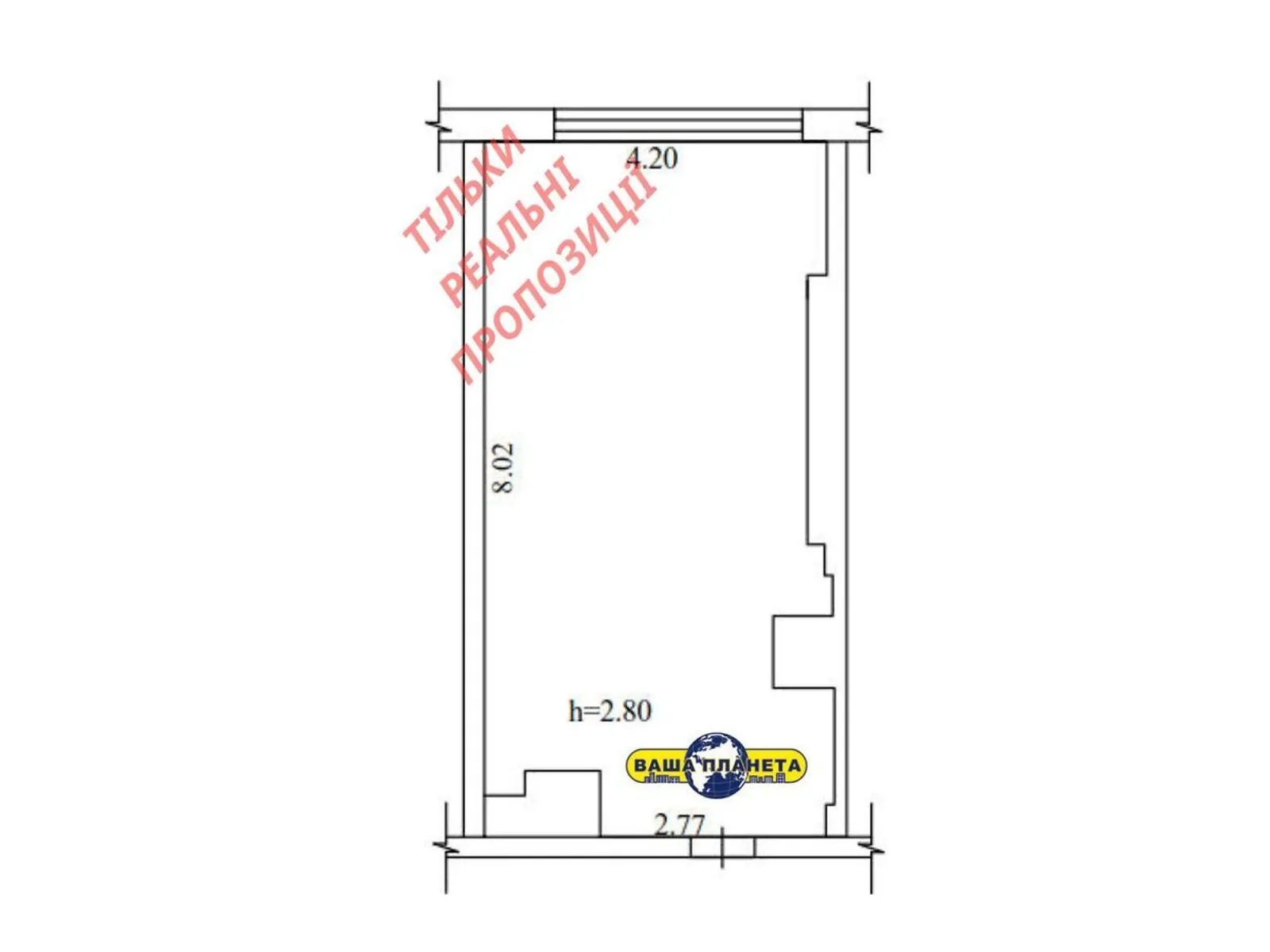 Продається 1-кімнатна квартира 34 кв. м у Дніпрі, просп. Перемоги, 40 - фото 1