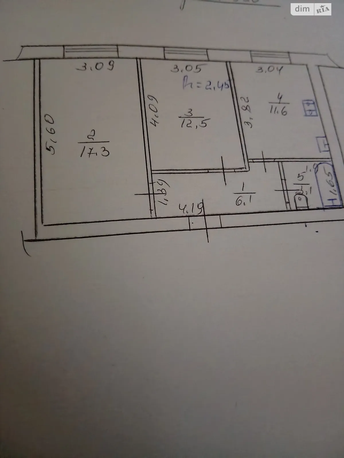 Продається 2-кімнатна квартира 50.4 кв. м у Стебнику, вул. Михайла Грушевського, 1 - фото 1