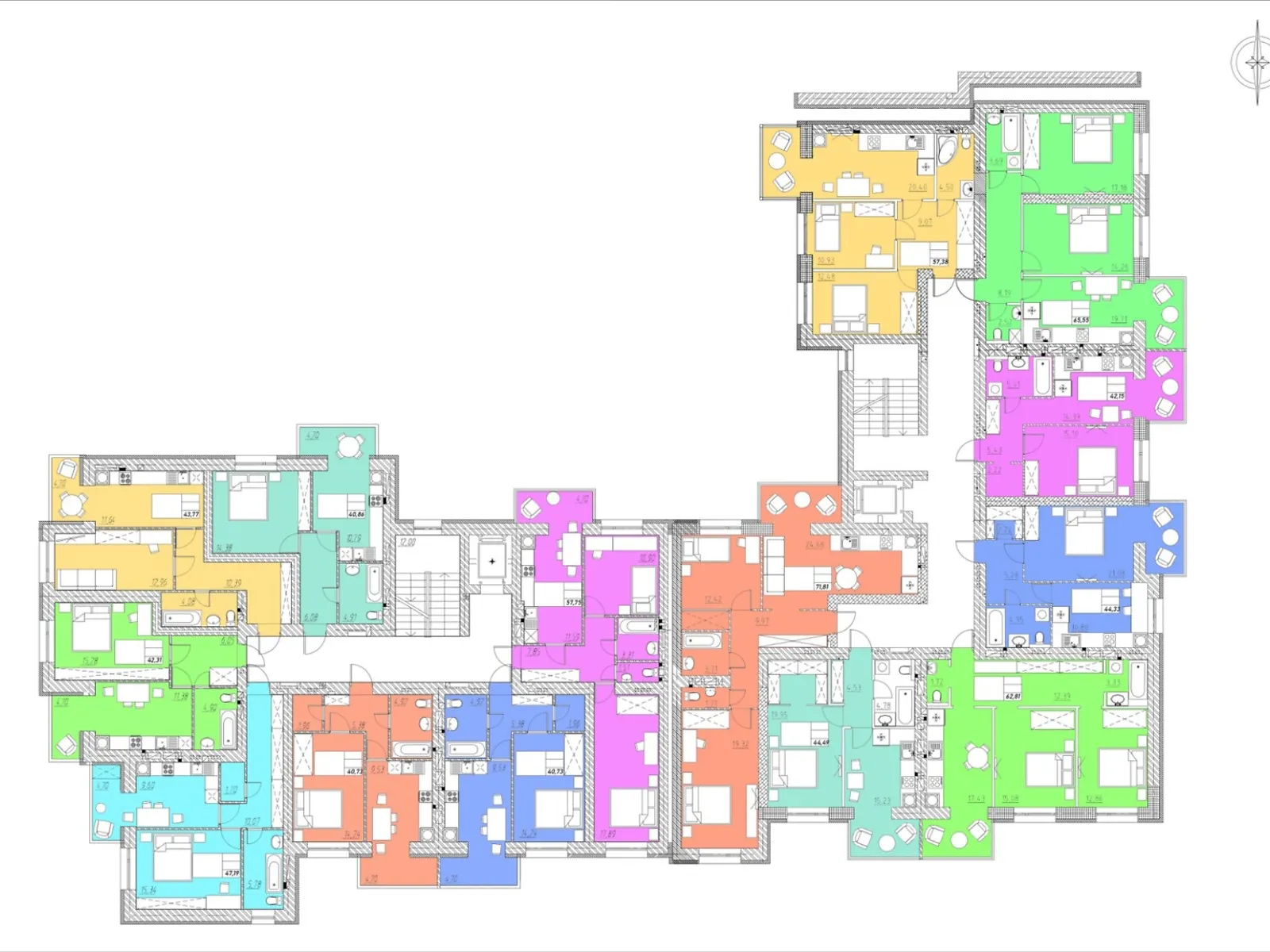 Продається 1-кімнатна квартира 45.03 кв. м у Петрикові, цена: 31000 $ - фото 1