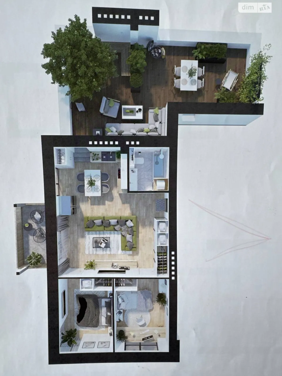 Продается 2-комнатная квартира 68 кв. м в Хмельницком, цена: 70000 $ - фото 1